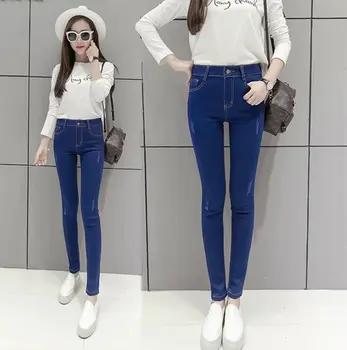 2020 New Spring Womens High Waist Jeans Street Style Skinny Full Length Pencil Pants Ripped Jeans for Women
2020 New Spring Womens High Waist Jeans Street Style Skinny Full Length Pencil Pants Ripped Jeans for Women