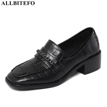 ALLBITEFO new fashion brand genuine leather thick heels office ladies shoes women high heel shoes high heels women heels
ALLBITEFO new fashion brand genuine leather thick heels office ladies shoes women high heel shoes high heels women heels
