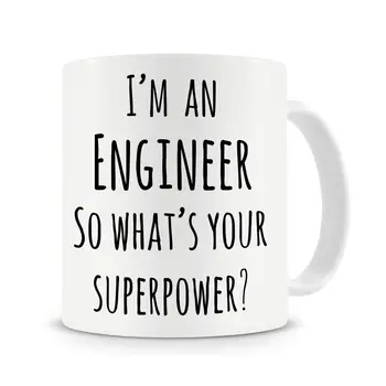 I'm An Engineer.. Superpower Mug, Funny Coffee Mug Cup with Stirring Spoon Engineer's Gift, Gift for Him
I'm An Engineer.. Superpower Mug, Funny Coffee Mug Cup with Stirring Spoon Engineer's Gift, Gift for Him