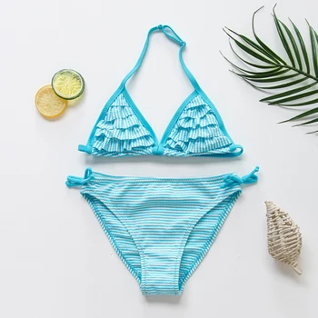 Girls' Stripe Ruffle Bikini Swimsuit Set 2-Pieces 2019 Fashion Girl Beach Swimwear Suits Large Girl 8-14 Years Bathing Suits
Girls' Stripe Ruffle Bikini Swimsuit Set 2-Pieces 2019 Fashion Girl Beach Swimwear Suits Large Girl 8-14 Years Bathing Suits