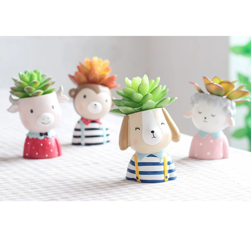 Novel Animals Shape Flowerpot Succulent Gactus Planter Home Decorative Vase Pot for Home Office Decoration Novel Animals Shape Flowerpot Succulent Gactus Planter Home Decorative Vase Pot for Home Office Decoration