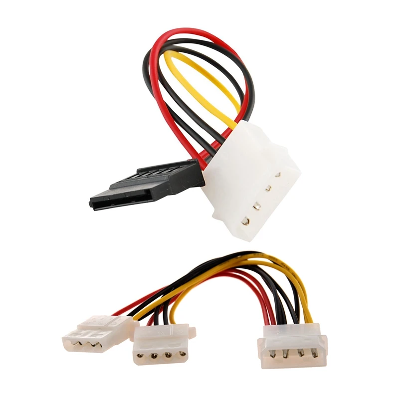 1 шт. 4-контактный Y-образный кабель источника питания Molex и 15-контактный адаптера