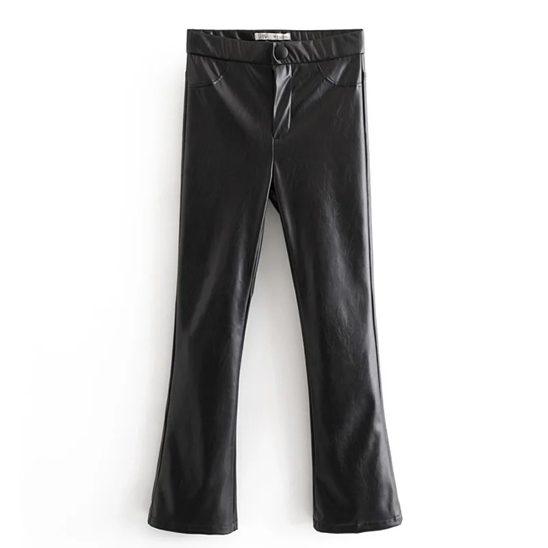 Fandy Lokar PU Leather Leggings Women Fashion Solid Flare Legging Women Elegant Zipper Button Leggings Female Ladies IY
Fandy Lokar PU Leather Leggings Women Fashion Solid Flare Legging Women Elegant Zipper Button Leggings Female Ladies IY