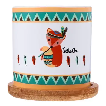 1Pc Cartoon Animal Printing Ceramic Flowerpot Desktop Animal Planter Gardening Pot 
1Pc Cartoon Animal Printing Ceramic Flowerpot Desktop Animal Planter Gardening Pot