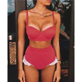 High Waist Bikini Set Dot Print Mujer Swimsuit Swimwear Female Bathing Swiming Suit For Women Bikinis Swim Swimming Bottom Beach
High Waist Bikini Set Dot Print Mujer Swimsuit Swimwear Female Bathing Swiming Suit For Women Bikinis Swim Swimming Bottom Beach