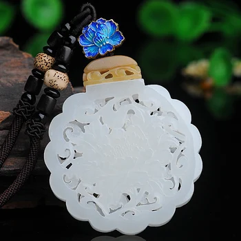Hetian yu flower openrich peony flower pendant women's yu pendant hollow yu pendant
Hetian yu flower openrich peony flower pendant women's yu pendant hollow yu pendant