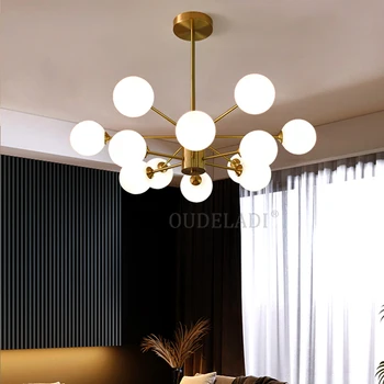 Modern American ALL Copper Crystal Chandelier Lighting and Dining Room Luxury Gold Lustre Kitchen Molecular art Hanging Lamps
Modern American ALL Copper Crystal Chandelier Lighting and Dining Room Luxury Gold Lustre Kitchen Molecular art Hanging Lamps