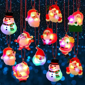 2019 Hot Christmas Santa Toys Ornaments Colorful Pendant LED Flashing Light Up Glowing Xmas Hanging Necklace Kids Toys Gift
2019 Hot Christmas Santa Toys Ornaments Colorful Pendant LED Flashing Light Up Glowing Xmas Hanging Necklace Kids Toys Gift