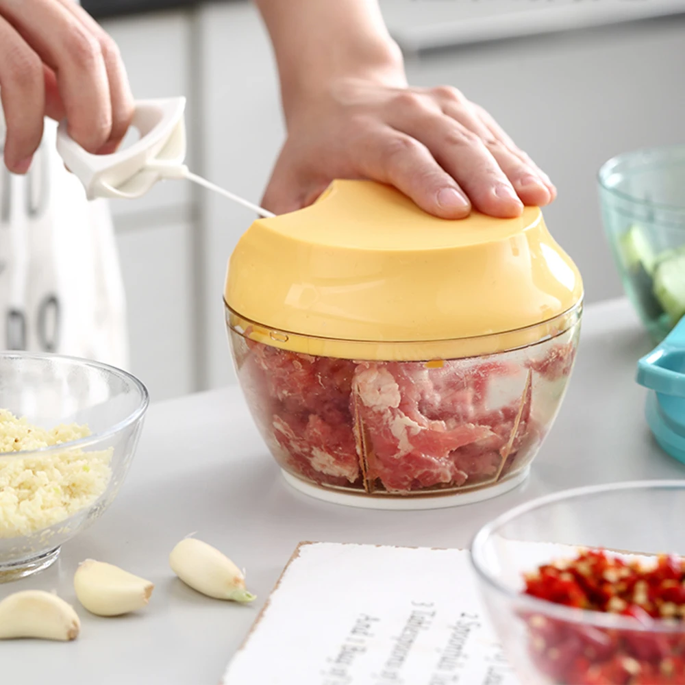 Chop Hand-Powered Food Chopper Quick Pull Food Chopper Powerful Manual Hand Held Chopper Mincer Mixer Blender Chop Fruits Vege
Chop Hand-Powered Food Chopper Quick Pull Food Chopper Powerful Manual Hand Held Chopper Mincer Mixer Blender Chop Fruits Vege