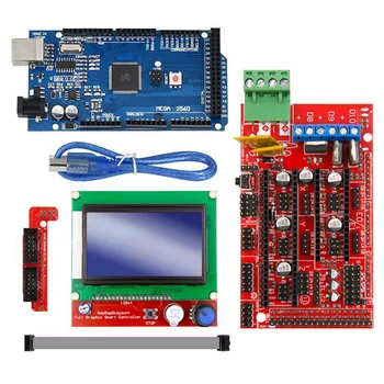 3D Printer Kit MEGA2560 R3 Control Board + 12864 LCD Display Module + RAMPS 1.4
3D Printer Kit MEGA2560 R3 Control Board + 12864 LCD Display Module + RAMPS 1.4