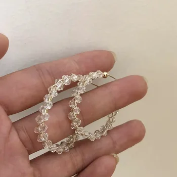 Crystal Earrings Hot Zircon Earrings Big Hoop Metal Earrings For Women Gift Fashion Jewelry Korea Pendant Wedding Jewelery
Crystal Earrings Hot Zircon Earrings Big Hoop Metal Earrings For Women Gift Fashion Jewelry Korea Pendant Wedding Jewelery