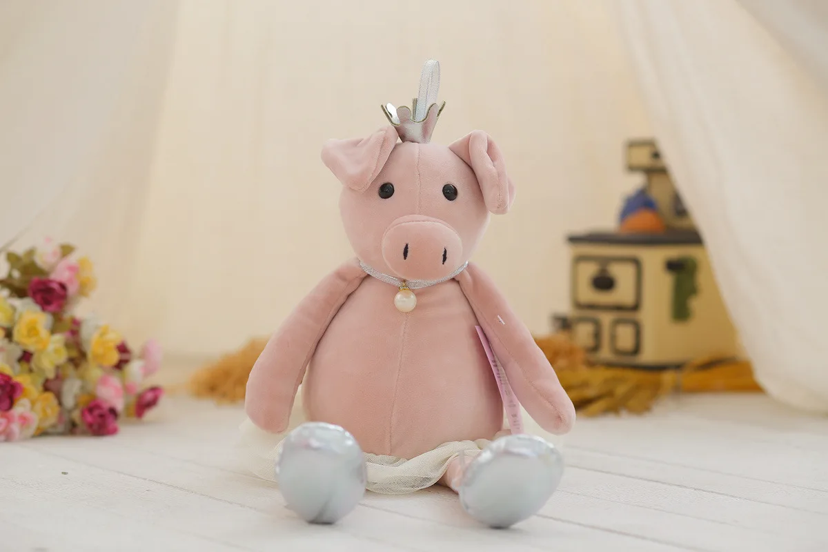 crown ballet zhu doll doll children long legs pig pillow plush