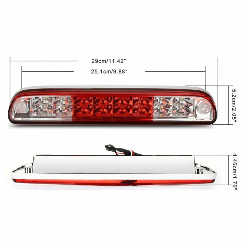 2-Row LED Red Third 3RD Brake Light Cargo Lamp For 1999-2009 Ford F-250 Chrome Direct Plug And Play
2-Row LED Red Third 3RD Brake Light Cargo Lamp For 1999-2009 Ford F-250 Chrome Direct Plug And Play