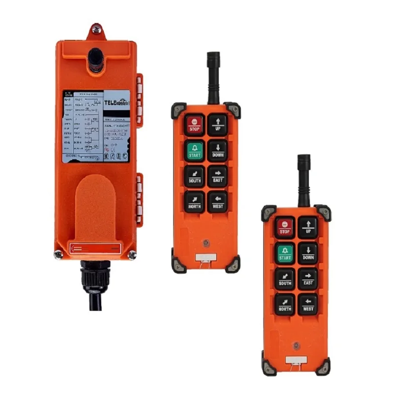 2 transmitter 1 Receiver FF21-E1B 6 channels 1 speed hoist crane wireless industrial remote controller
2 transmitter 1 Receiver FF21-E1B 6 channels 1 speed hoist crane wireless industrial remote controller