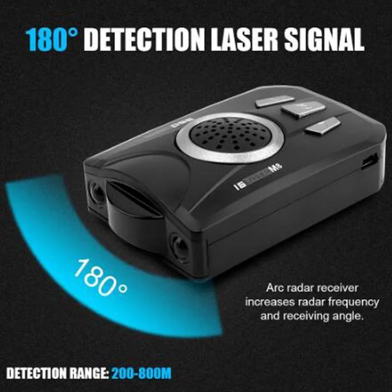 2019 Universal Car Radar Detector M8 Full Band Scanning Car Radar Voice Alert Warning Speed Control Detector
2019 Universal Car Radar Detector M8 Full Band Scanning Car Radar Voice Alert Warning Speed Control Detector