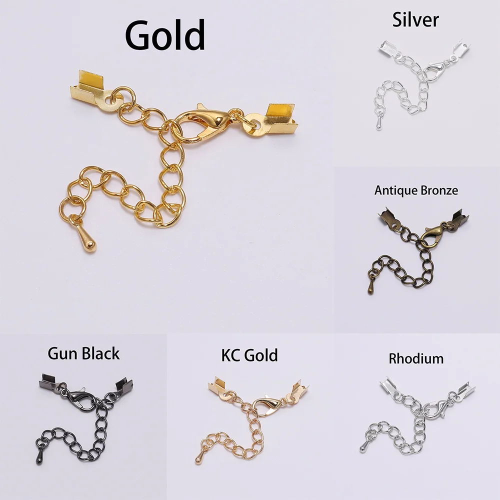 10Pcs/lot Crimp End Caps Bead Lobster Clasps Extended Chains Necklace Connectors String Ribbon Clips For Jewelry Making Supplies
10Pcs/lot Crimp End Caps Bead Lobster Clasps Extended Chains Necklace Connectors String Ribbon Clips For Jewelry Making Supplies