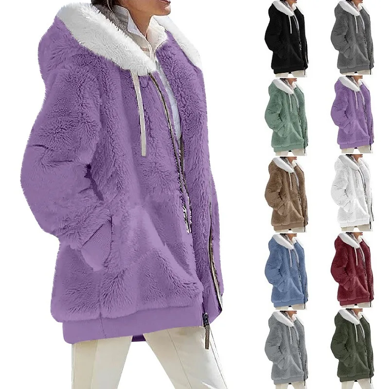 2023 New Women Thick Warm Winter Coat Solid Long Sleeve Fluffy Hairy Fake Fur Jackets Outwear Female Plus Size Zipper Overcoat
2023 New Women Thick Warm Winter Coat Solid Long Sleeve Fluffy Hairy Fake Fur Jackets Outwear Female Plus Size Zipper Overcoat