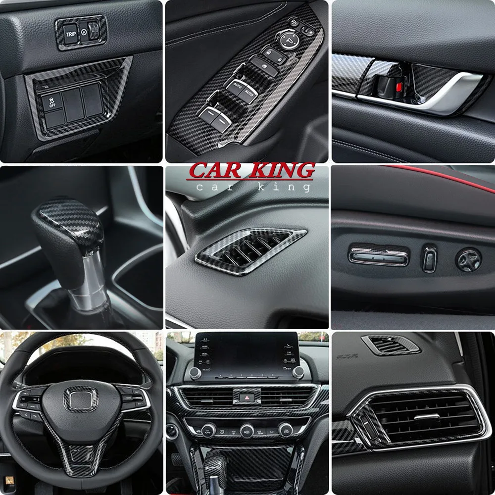 For Honda Accord 2018-2021 Carbon Fiber Interior Window Lift Panel Dashboard Gear Head AC Air Handle Bowl Cover Trim Accessories
For Honda Accord 2018-2021 Carbon Fiber Interior Window Lift Panel Dashboard Gear Head AC Air Handle Bowl Cover Trim Accessories