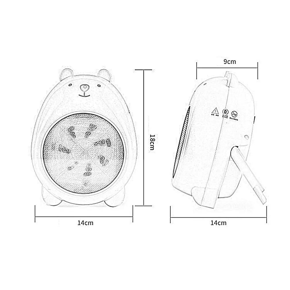 Mini Heaters Small Desktop Cartoon Heaters Cute Warm Fan Home Heater Mini Space Electric Heater Home Office
Mini Heaters Small Desktop Cartoon Heaters Cute Warm Fan Home Heater Mini Space Electric Heater Home Office