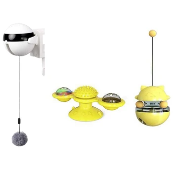 1Pcs Pet Interactive Playing Toy Ball with Rope and Plush Ball Elect & 1Pcs Turntable Windmill Ball Whirling Toys Yellow
1Pcs Pet Interactive Playing Toy Ball with Rope and Plush Ball Elect & 1Pcs Turntable Windmill Ball Whirling Toys Yellow