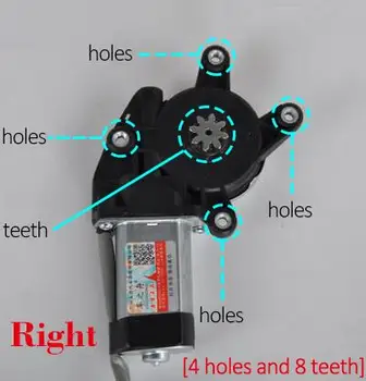 AZGIANT 12V/24V 4 hole 8 gear/teeth electric car Window lifter motor Power Windows Motor Regulator Left/ right torx pinion
AZGIANT 12V/24V 4 hole 8 gear/teeth electric car Window lifter motor Power Windows Motor Regulator Left/ right torx pinion