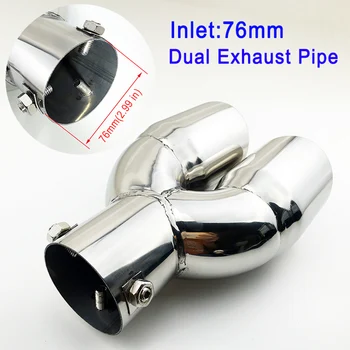 3" 76mm Diameter Universal Car Tail Pipe Exhaust Muffler Rear Tailpipe Tip Cover Trim Exterior Accessories
3" 76mm Diameter Universal Car Tail Pipe Exhaust Muffler Rear Tailpipe Tip Cover Trim Exterior Accessories