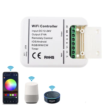 DC12V 24V Wifi LED Controller RGB/RGBW/RGBWW Strip 16 Million Colors Music and Timer Mode Wifi Control by IOS/Android Smartphone
DC12V 24V Wifi LED Controller RGB/RGBW/RGBWW Strip 16 Million Colors Music and Timer Mode Wifi Control by IOS/Android Smartphone