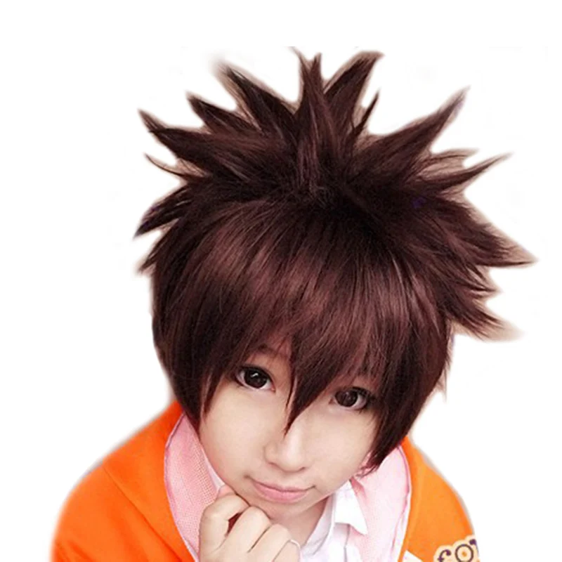 Hitman Reborn! Sawada Tsunayoshi Cosplay Wigs Short Brown Red Mix Fluffy Synthetic Hair Role Playwig + Wig Cap
Hitman Reborn! Sawada Tsunayoshi Cosplay Wigs Short Brown Red Mix Fluffy Synthetic Hair Role Playwig + Wig Cap