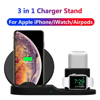 3 in 1 QI Wireless Charger Charging Dock Station Stand for Mobile Phone Watch Earphone PUO88
3 in 1 QI Wireless Charger Charging Dock Station Stand for Mobile Phone Watch Earphone PUO88