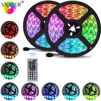 SMD 3528 LED Strip Light Color Change RGB Flexible Tape Ribbon Lamp with Remote Control for TV Screen Decorative Backlight
SMD 3528 LED Strip Light Color Change RGB Flexible Tape Ribbon Lamp with Remote Control for TV Screen Decorative Backlight