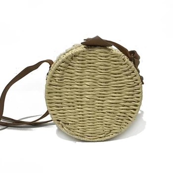 Woven Rattan Bag Round Straw Shoulder Bag Small Beach HandBags Women Summer Hollow Handmade Messenger Crossbody Bags
Woven Rattan Bag Round Straw Shoulder Bag Small Beach HandBags Women Summer Hollow Handmade Messenger Crossbody Bags