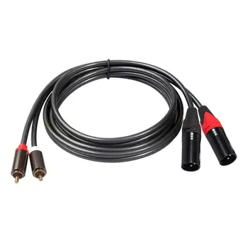 1.5m 4.9ft Dual RCA Male to Dual XLR 3pin Male Audio Cable Adapter Cord
1.5m 4.9ft Dual RCA Male to Dual XLR 3pin Male Audio Cable Adapter Cord