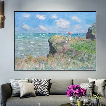 Claude Monet Canvas Painting Clifftop Walk At Pourville Posters Prints Quadros Wall Art Picture Living Room Home Decor Cuadros 
Claude Monet Canvas Painting Clifftop Walk At Pourville Posters Prints Quadros Wall Art Picture Living Room Home Decor Cuadros