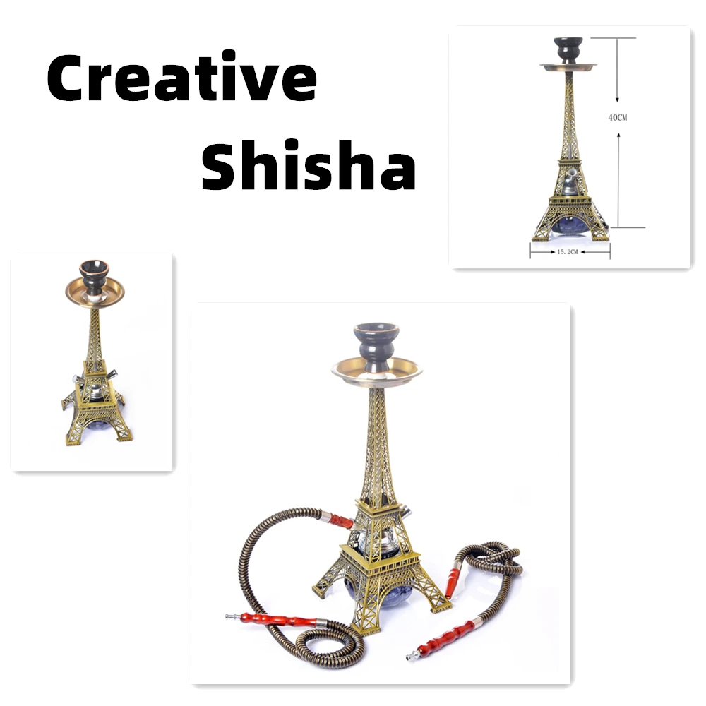 2020 Hot Sell Paris Tower Style Shisha Hookah Double Tube Water Pipe Hubble-Bubble Creative Sheesha for Adult Stress Reduction
2020 Hot Sell Paris Tower Style Shisha Hookah Double Tube Water Pipe Hubble-Bubble Creative Sheesha for Adult Stress Reduction