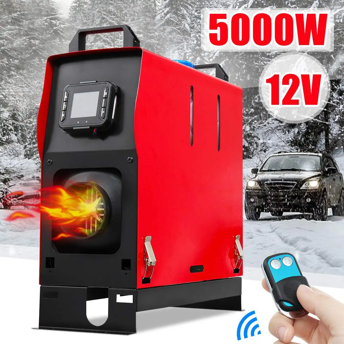 5KW Diesel Air Heater With Remote Control LCD Monitor Air Heater Host Single Hole For Car Bus Trucks Boat Planar Warming
5KW Diesel Air Heater With Remote Control LCD Monitor Air Heater Host Single Hole For Car Bus Trucks Boat Planar Warming