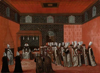 HOME OFFICE wall Decorative art Sultan of the Ottoman Empire Ahmed III in the Imperial Darbar of Topkapi Palace PRINT painting
HOME OFFICE wall Decorative art Sultan of the Ottoman Empire Ahmed III in the Imperial Darbar of Topkapi Palace PRINT painting