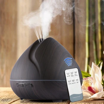 550ML Essential Oil Aroma Diffuser Air Humidifier With Wood Grain Remote Control 7 Changing Color LED Lights For Home Office
550ML Essential Oil Aroma Diffuser Air Humidifier With Wood Grain Remote Control 7 Changing Color LED Lights For Home Office