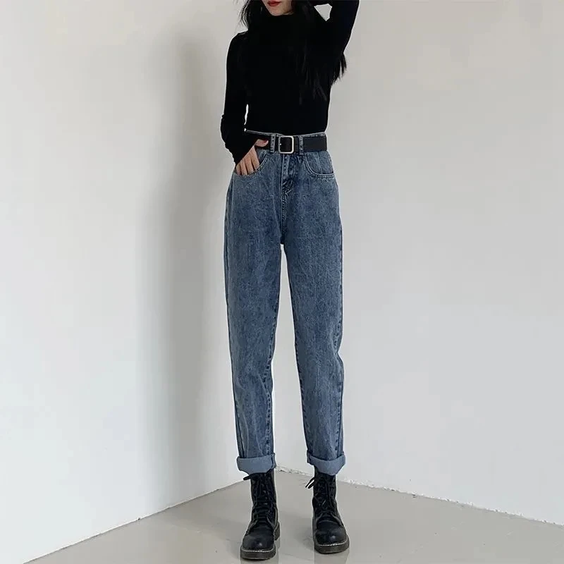 Женские винтажные прямые джинсы Anklelength, джинсовые брюки с высокой талией в Корейском стиле, уличная мода, женские брюки с пуш-ап, весна 2023
Женские винтажные прямые джинсы Anklelength, джинсовые брюки с высокой талией в Корейском стиле, уличная мода, женские брюки с пуш-ап, весна 2023