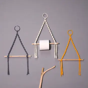 Cotton Rope Curtain Tiebacks and Toilet Paper Dispenser - Boho Style Home Decor Wall Mount Tissue Roll Storage Holder
Cotton Rope Curtain Tiebacks and Toilet Paper Dispenser - Boho Style Home Decor Wall Mount Tissue Roll Storage Holder
