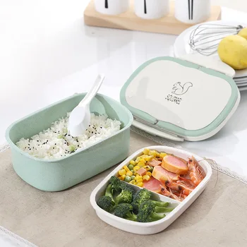 Portable Insulated Lunch Box Student Lunch Box Korean Version Cute Compartment Japanese-style Insulated Barrel Double-layer Lid 
Portable Insulated Lunch Box Student Lunch Box Korean Version Cute Compartment Japanese-style Insulated Barrel Double-layer Lid