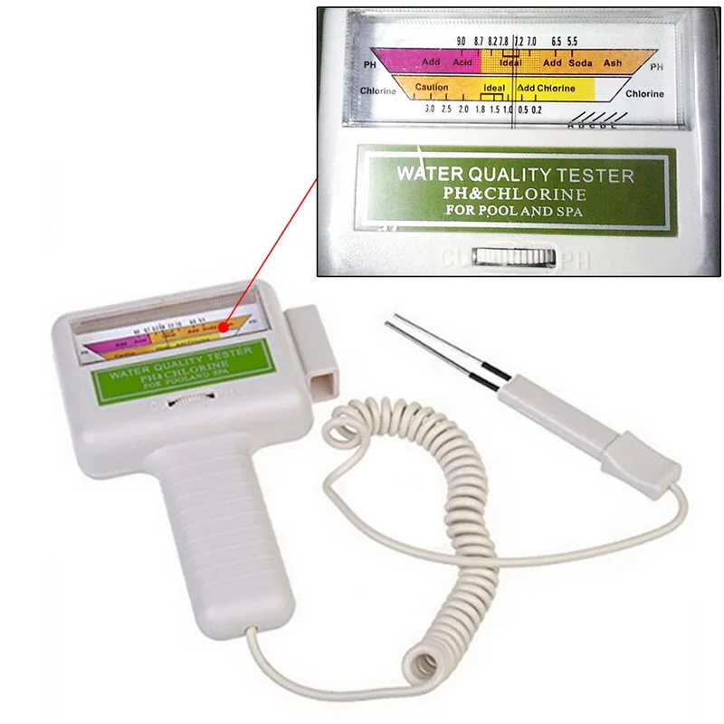 1Pcs PC-101 PH Chlorine Tester CL2 Aquarium Water Quality Checker Portable Home Swimming Pool Spa PH Test Monitor Meter White
1Pcs PC-101 PH Chlorine Tester CL2 Aquarium Water Quality Checker Portable Home Swimming Pool Spa PH Test Monitor Meter White