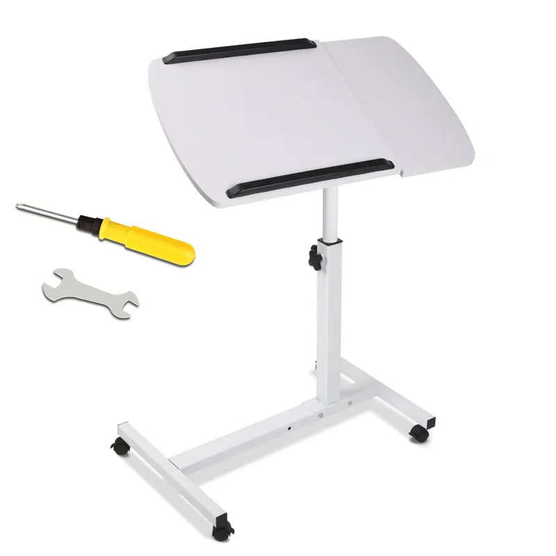 

Foldable Computer Table Adjustable Portable Laptop Desk Rotate Mobile Laptop Bed Table Can Be Lifted Standing Desk