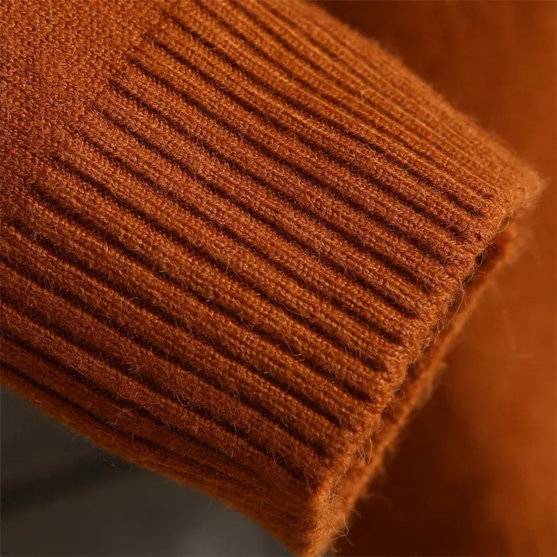 Mock-Neck Sweater Pullover Men Quality Turtlenck Men Pullover Male Autumn Winter Thick Turtle-neck Sweater Mens MuLS Brand 03