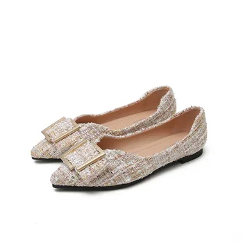 2020 Spring Flats Fashion Buckle Office Lady Weekends Slip On Loafers Women Flat Heel
2020 Spring Flats Fashion Buckle Office Lady Weekends Slip On Loafers Women Flat Heel