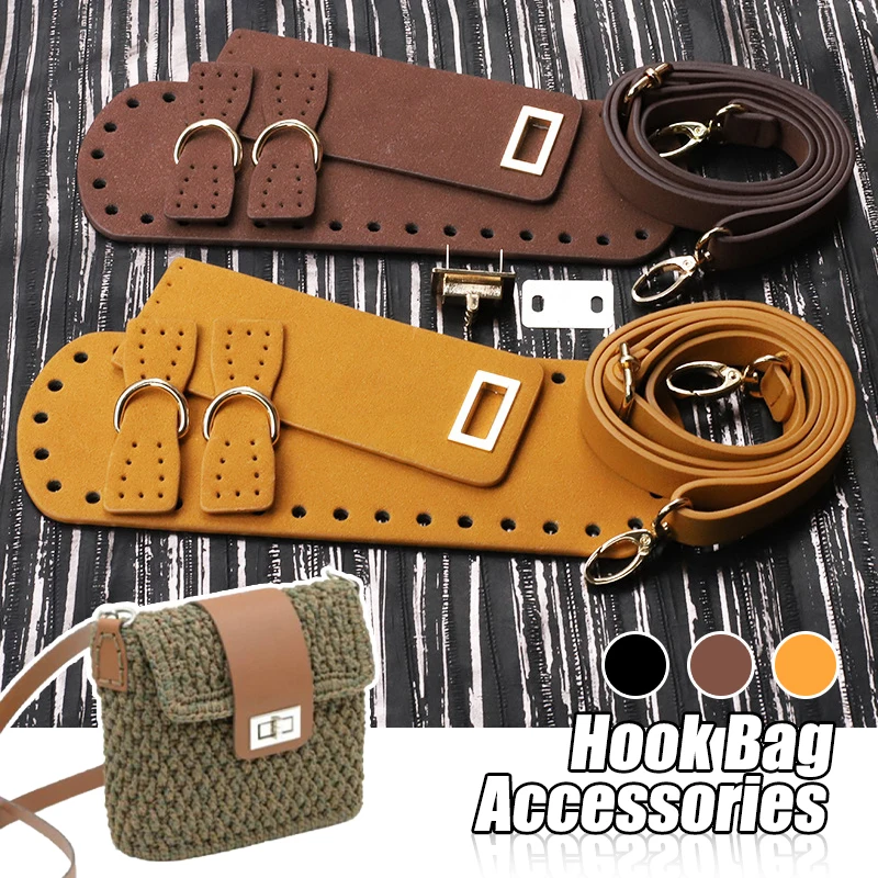 1 Set Shoulder Strap Handmade Handbag Bag Set Leather Bag Bottoms Cover With Hardware For DIY Crochet Handbag Accessories
1 Set Shoulder Strap Handmade Handbag Bag Set Leather Bag Bottoms Cover With Hardware For DIY Crochet Handbag Accessories