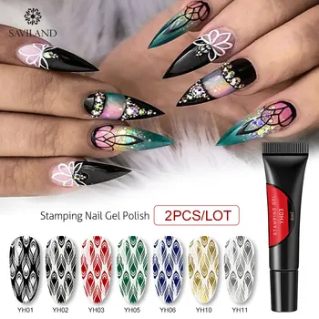 SAVILAND 2PCS/Set Nail Stamping Gel Led Hybrid Varnish Soak Off UV/LED Lacquer Soak Off Varnish for Nail Art
SAVILAND 2PCS/Set Nail Stamping Gel Led Hybrid Varnish Soak Off UV/LED Lacquer Soak Off Varnish for Nail Art