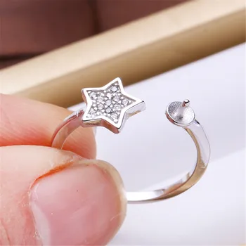 Ring Mount Pearl Accessories Adjustable Size 925 Silver Plated Ring Jewelry DIY No Pearl Free Shipping
Ring Mount Pearl Accessories Adjustable Size 925 Silver Plated Ring Jewelry DIY No Pearl Free Shipping