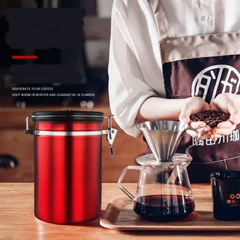 Stainless Steel Coffee Jar Large Airtight Tea Storage Bottle Coffee Powder Organizer Exhaust Valve Kitchen Storage Jar Honey Jar
Stainless Steel Coffee Jar Large Airtight Tea Storage Bottle Coffee Powder Organizer Exhaust Valve Kitchen Storage Jar Honey Jar