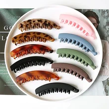 Frosted Hair Clips Solid Color Large Banana Vertical Clip Women's hairpin Hair Accessories Fashion Ponytail Barrettes Hair Claws
Frosted Hair Clips Solid Color Large Banana Vertical Clip Women's hairpin Hair Accessories Fashion Ponytail Barrettes Hair Claws