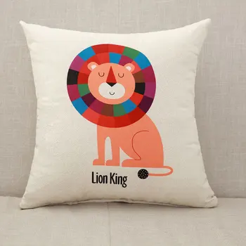 Cartoon Cushion Cover lion cat Cotton Decorative Pillow Case Sofa Cute Cushion Cover Pillowcases funda de almohada
Cartoon Cushion Cover lion cat Cotton Decorative Pillow Case Sofa Cute Cushion Cover Pillowcases funda de almohada